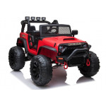 Elektrické autíčko - Jeep JC666 - nelakované - červené